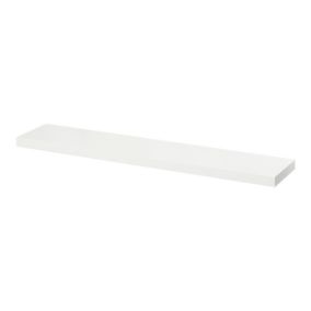 Tablette murale avec fixation invisible GoodHome Cusko blanc 118 cm