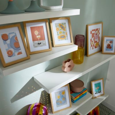 Tablette murale avec fixation invisible GoodHome Cusko blanc 118 cm