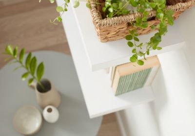 Tablette murale avec fixation invisible GoodHome Cusko blanc 80 cm