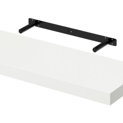 Tablette murale avec fixation invisible GoodHome Cusko blanc 80 cm