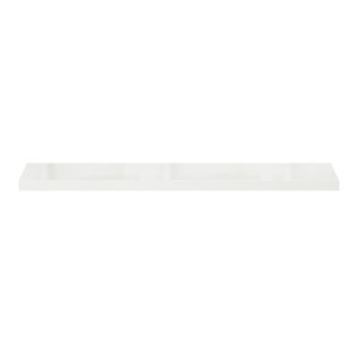 Tablette murale avec fixation invisible GoodHome Cusko blanc brillant 118 cm