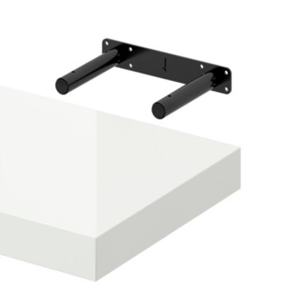 Tablette murale avec fixation invisible GoodHome Cusko blanc brillant 30 cm