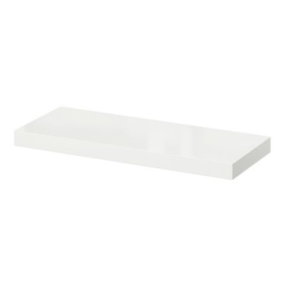Tablette murale avec fixation invisible GoodHome Cusko blanc brillant 60 cm