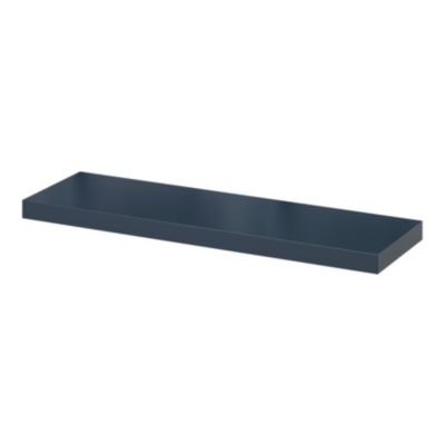 Tablette murale avec fixation invisible GoodHome Cusko bleu foncé 80 cm