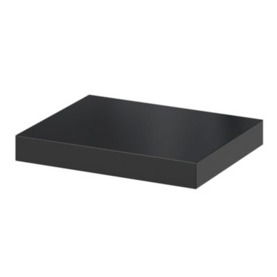 Tablette murale avec fixation invisible GoodHome Cusko noir 30 cm