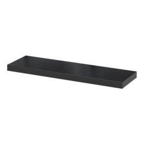 Tablette murale avec fixation invisible GoodHome Cusko noir 80 cm