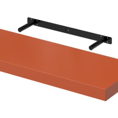 Tablette murale avec fixation invisible GoodHome Cusko terracotta 80 cm