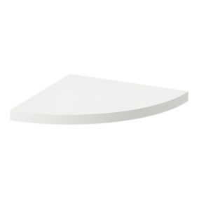 Tablette murale d'angle Form Rigga blanc 25 cm