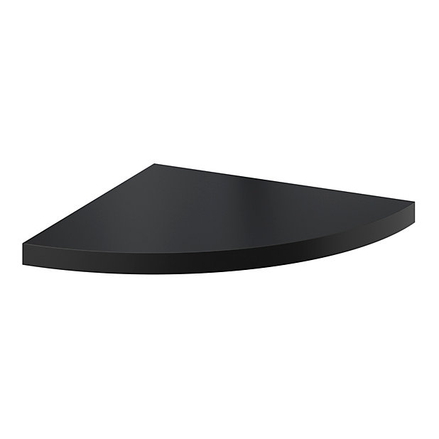 2 pièces Support d'étagère 90 ° pour étagère d'angle,Équerre de support d'étagère,Support d'étagère noir,Support d'étagère étagère murale noir Supports en L Support d'angle d'angle noir en métal