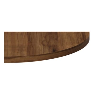 Tablette murale d'angle GoodHome Rigga effet noyer 25 cm