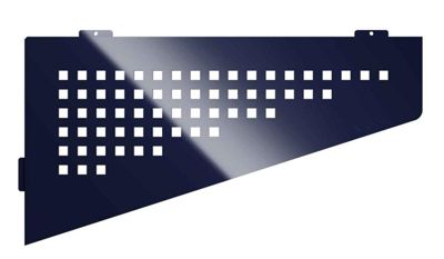 Tablette murale de douche SHELF- E- S3 - CURVE - aluminium structuré Noir mat - 62 x 295 x 154 mm