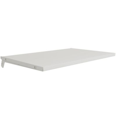 Tablette murale en acier blanc L. 66 x 40 cm