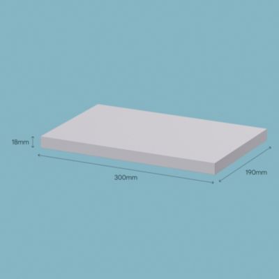 Tablette murale Form Rigga argent 30 cm