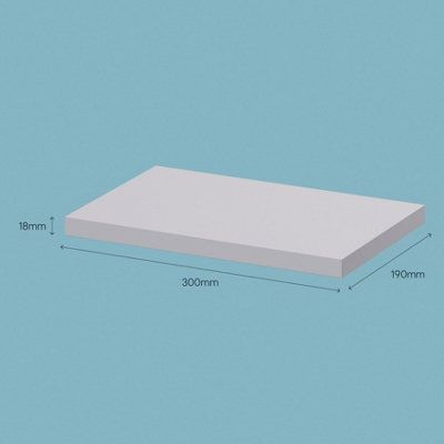 Tablette murale Form Rigga argent 30 cm