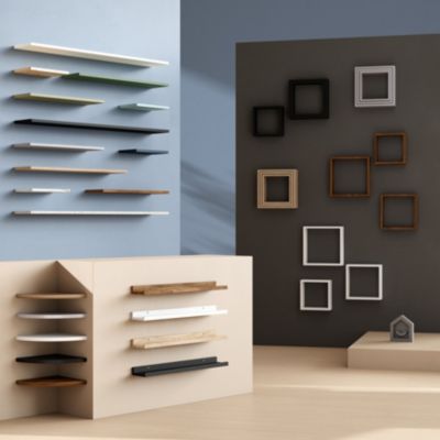 Tablette murale Form Rigga argent 60 cm