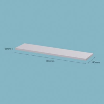 Tablette murale Form Rigga argent 80 cm