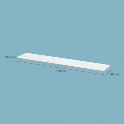 Tablette murale Form Rigga blanc 118 cm