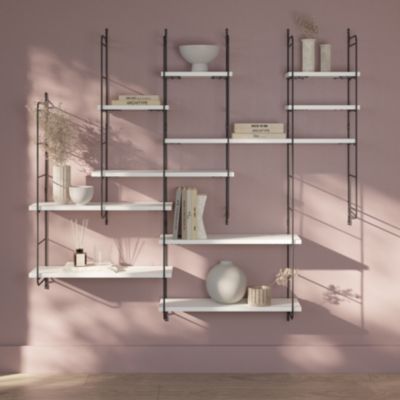 Tablette murale Form Rigga blanc 60 cm