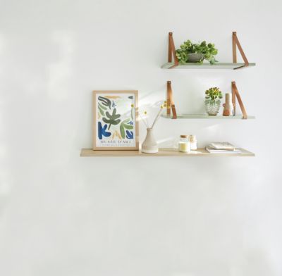 Tablette murale GoodHome Rigga effet chêne clair L. 118 cm