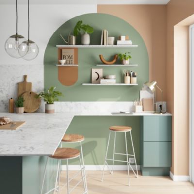 Tablette murale GoodHome Rigga effet marbre L. 60 cm