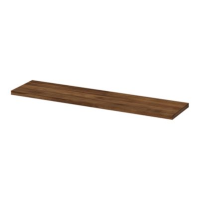 Tablette murale GoodHome Rigga effet noyer L 80 cm