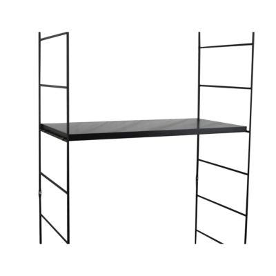 Tablette murale GoodHome Rigga noir L. 60 cm