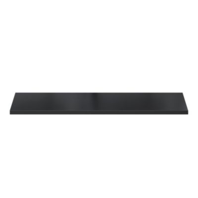 Tablette murale GoodHome Rigga noir L. 80 cm