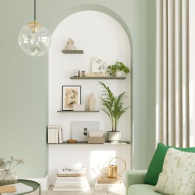 Tablette murale GoodHome Rigga vert L. 60 cm