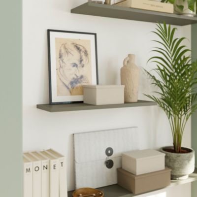 Tablette murale GoodHome Rigga vert L. 60 cm