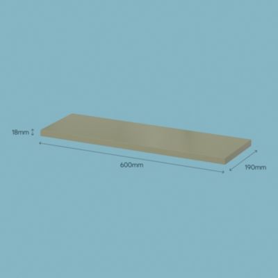 Tablette murale GoodHome Rigga vert L. 60 cm