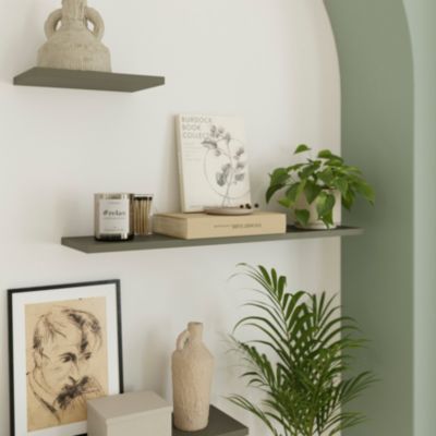 Tablette murale GoodHome Rigga vert L 80 cm