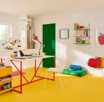 Tablette murale réversible Sodeco rouge l.20 x L.60 cm