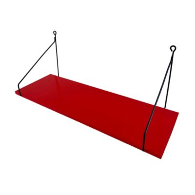 Tablette murale réversible Sodeco rouge l.20 x L.60 cm