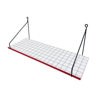 Tablette murale réversible Sodeco rouge l.20 x L.60 cm