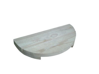 Tablette palette de sapin demilune d. 40 cm Castorama