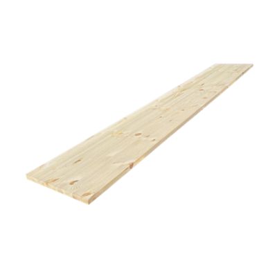 Tablette Pin Rustique bois massif, L.240 x l.40 cm, Ep.22 mm
