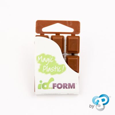 Tablette plastique thermoformable 20 cm3 Marron