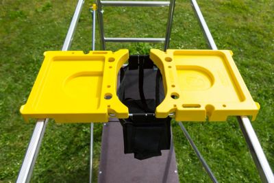 Tablette porte-outils pour échafaudage