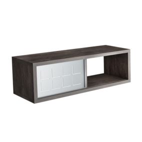 Tablette Rectangulaire 60X20 Cm Ardoise Avec Portes En Fer
