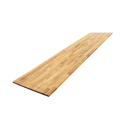 Tablette Teck Massif Abouté, L.250 cm x l.60 cm, Ep.18 mm