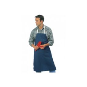 Tablier coton bleu SINGER dim 100 x 70 cm toile coton - bavette - tous usages