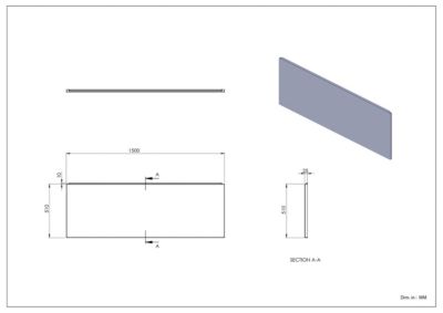 Tablier de baignoire frontal blanc Balneo Panel 150 cm