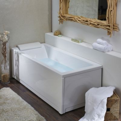 Tablier de baignoire frontal pour baignoire droite 170 x 75 cm, blanc, Valentin