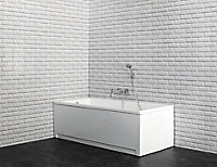 Tablier de baignoire latéral blanc 170 x 75 cm Valentin