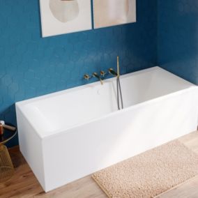 Tablier de baignoire latéral Iskar l. 75 cm blanc