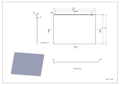 Tablier de baignoire latéral Iskar l. 75 cm blanc