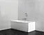 Tablier de baignoire latéral pour baignoire droite 170 x 75 cm, blanc, Valentin