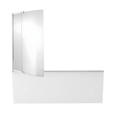 Tablier frontal JACOB DELAFON baignoire rectangulaire + pare bain, blanc brillant Installation en niche