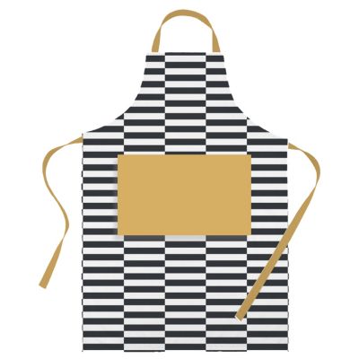 Tablier pop vintage noir et blanc L. 80 cm Guy Levasseur