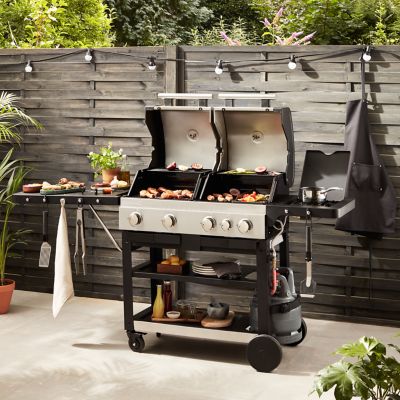 Tablier pour barbecue GoodHome noir unisexe